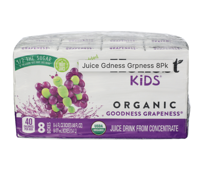 HONEST KIDS JUICE GDNESS GRPNESS 8PK