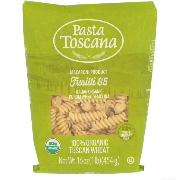 PASTA TOSCANA PASTA FUSILLI ORGANIC