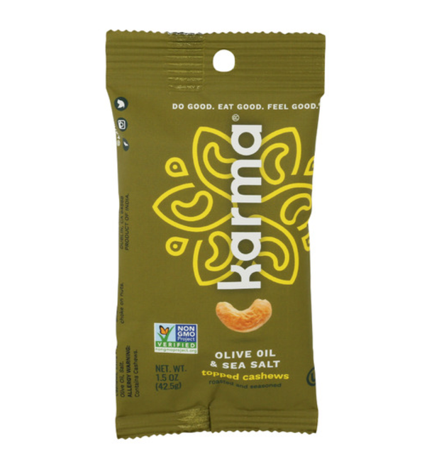 KARMA CASHEWS OLIVE OIL SEASLT