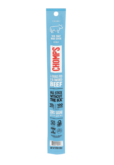CHOMPS BEEF STICK SEA SALT