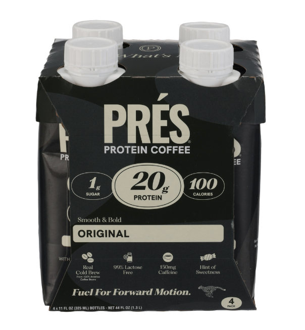 PRES PROTEIN COFFEE PRTN COFFEE ORGL RTD 4PK