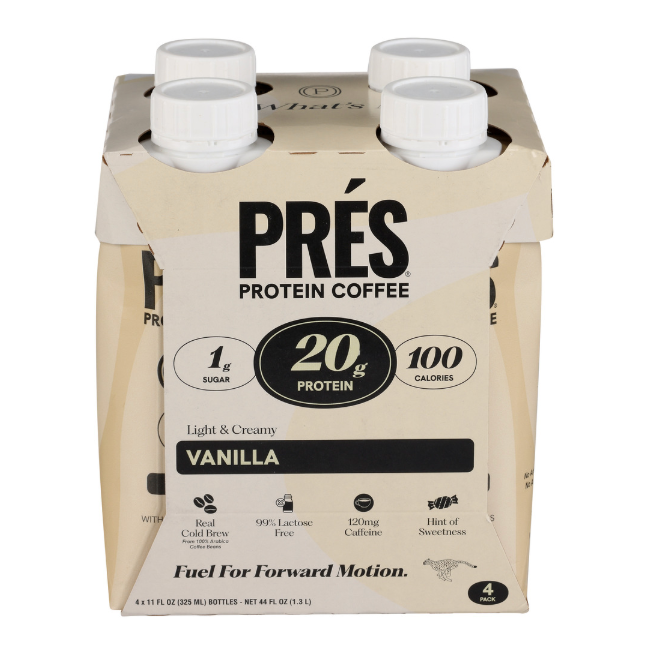 PRES PROTEIN COFFEE PRTN COFFEE VNLA RTD 4PK