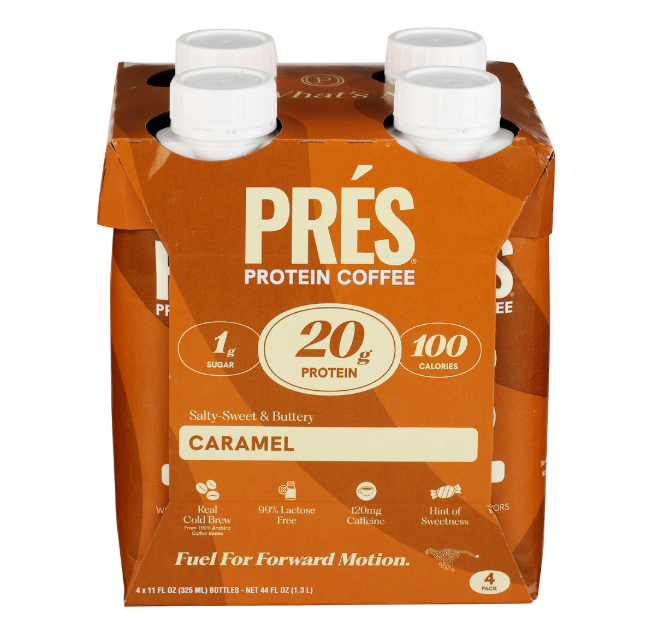 PRES PROTEIN COFFEE PRTN COFFEE CRML RTD 4PK