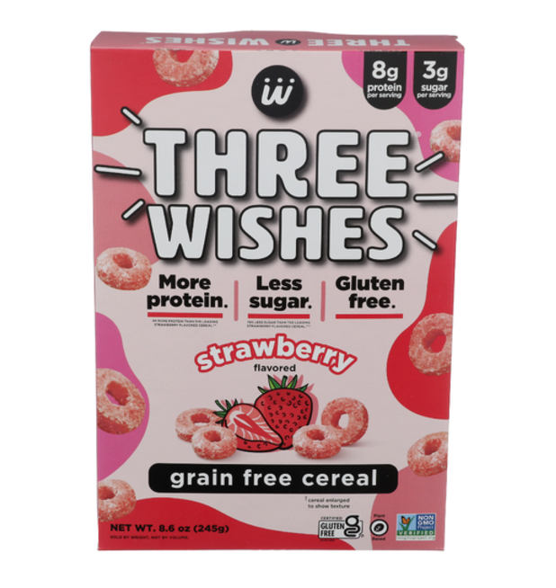 THREE WISHES CEREAL STRAWBERRY