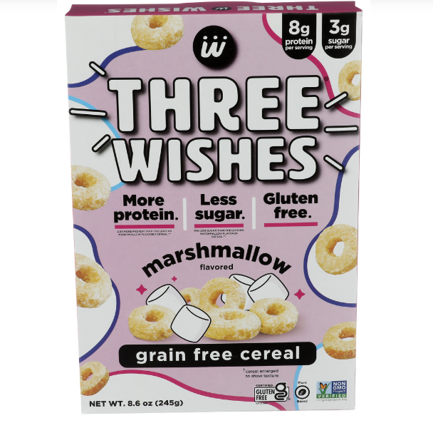 THREE WISHES CEREAL MARSHMALLOW GF