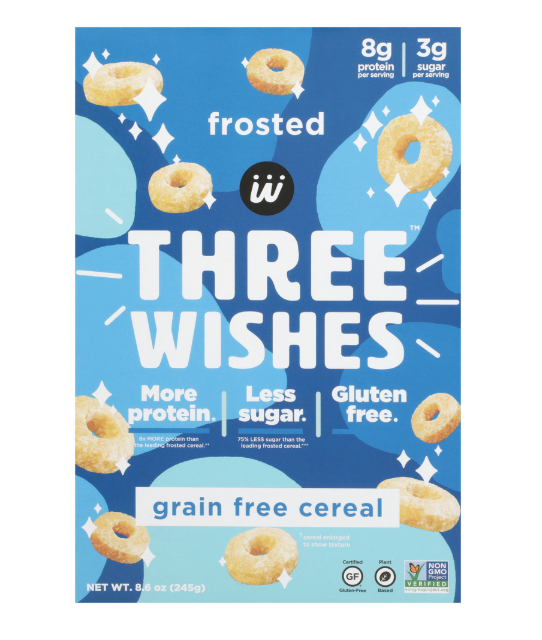 THREE WISHES CEREAL O SHAPE FROSTED
