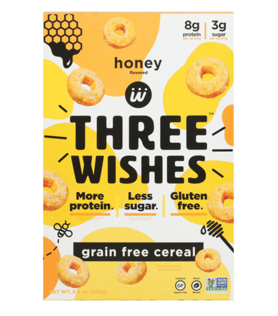 THREE WISHES CEREAL HONEY GRAIN FREE