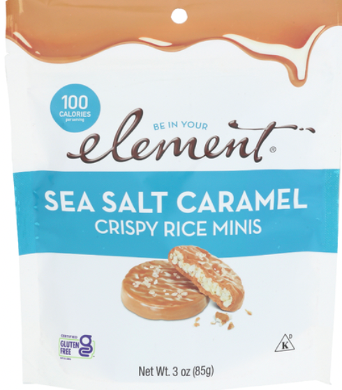 ELEMENT SNACKS CAKE RICE SEA SALT CARML