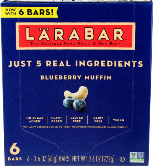 LARABAR BAR BLUBRY MUFF 6PC