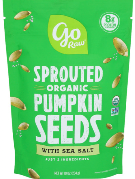 GO RAW SEEDS PUMPKIN SPRTD SSLT