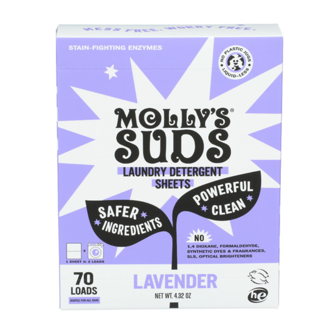 MOLLYS SUDS LAUNDRY SHEETS LAVENDER