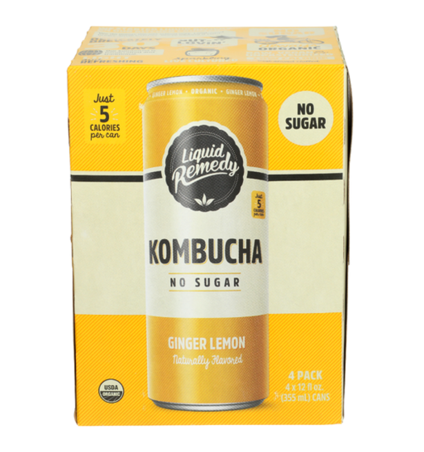 LIQUID REMEDY KOMBUCHA GNGR LMN 4PK OG