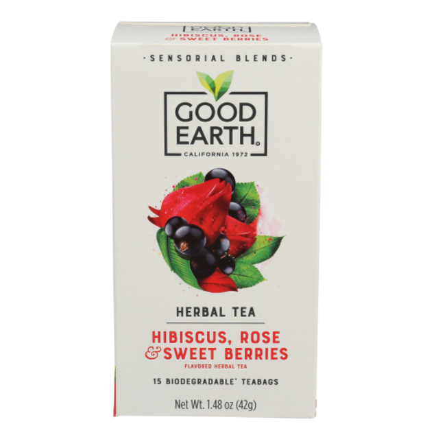 GOOD EARTH TEA SENSORIAL BERRY ROSE